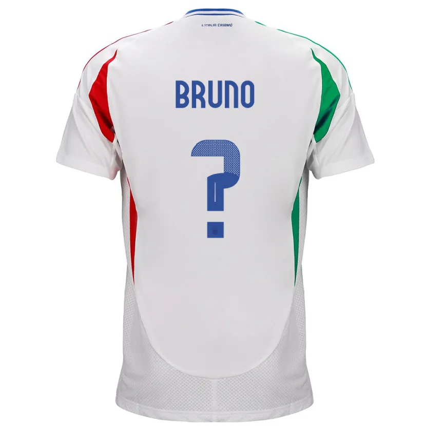 Danxen Niño Camiseta Italia Giovanni Bruno #0 Blanco 2ª Equipación 24-26 La Camisa México