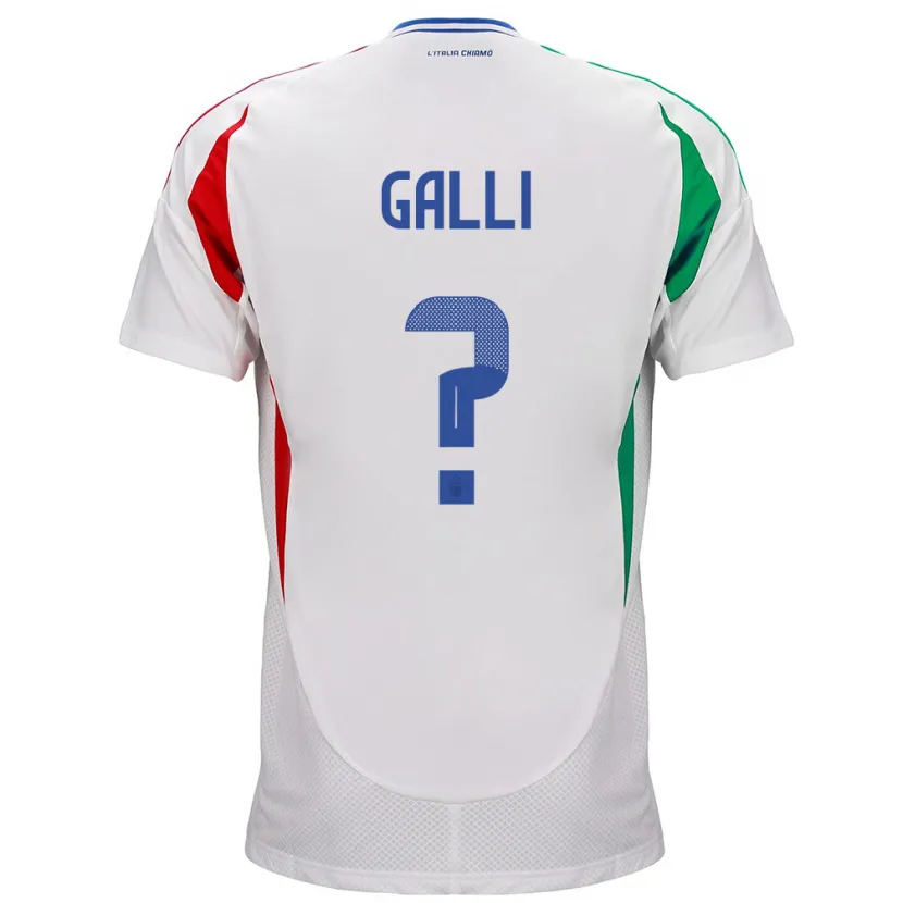 Danxen Niño Camiseta Italia Aurora Galli #0 Blanco 2ª Equipación 24-26 La Camisa México