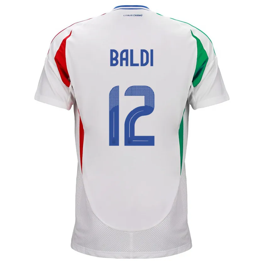 Danxen Niño Camiseta Italia Rachele Baldi #12 Blanco 2ª Equipación 24-26 La Camisa México