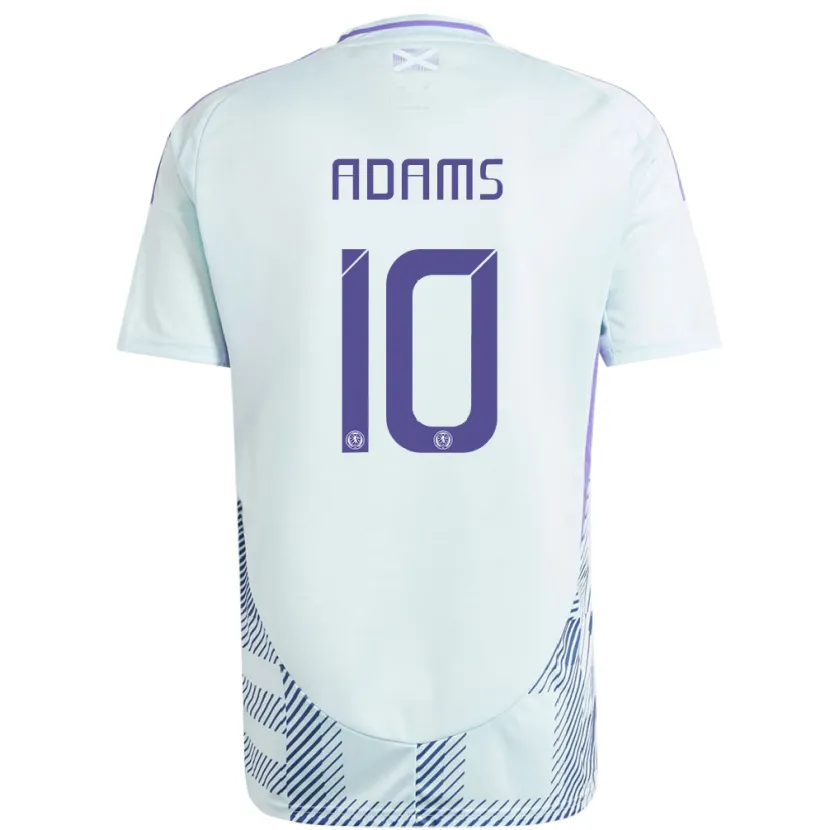Danxen Niño Camiseta Escocia Ché Adams #10 Azul Menta Claro 2ª Equipación 24-26 La Camisa México