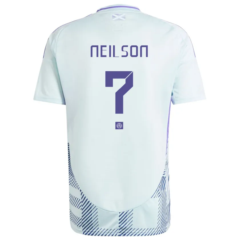 Danxen Niño Camiseta Escocia Lewis Neilson #0 Azul Menta Claro 2ª Equipación 24-26 La Camisa México