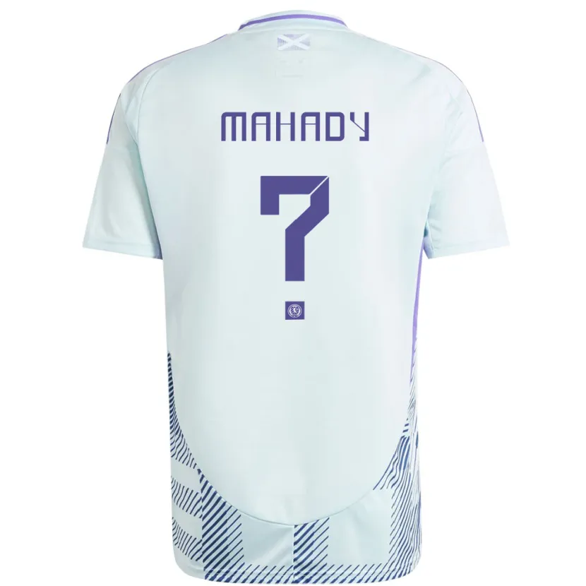 Danxen Niño Camiseta Escocia Rory Mahady #0 Azul Menta Claro 2ª Equipación 24-26 La Camisa México