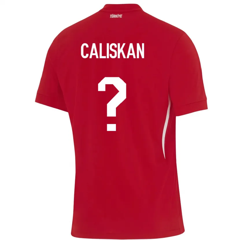 Danxen Niño Camiseta Turquía Enes Caliskan #0 Rojo 2ª Equipación 24-26 La Camisa México