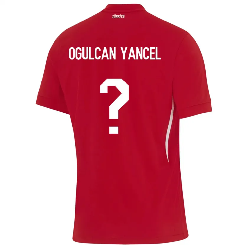 Danxen Niño Camiseta Turquía Necati Oğulcan Yançel #0 Rojo 2ª Equipación 24-26 La Camisa México