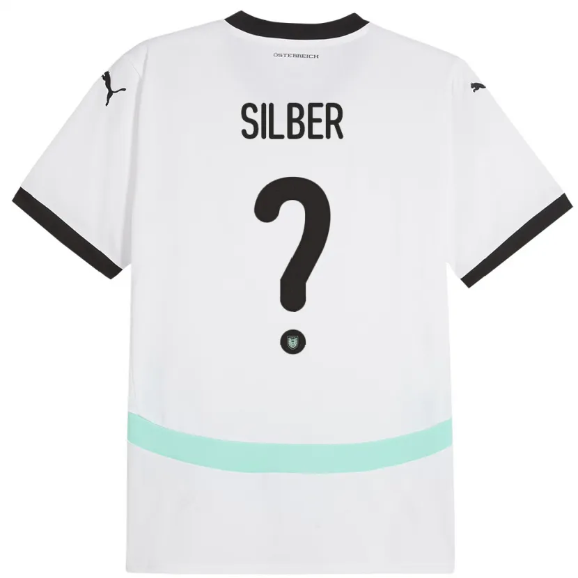 Danxen Niño Camiseta Austria Fabian Silber #0 Blanco 2ª Equipación 24-26 La Camisa México