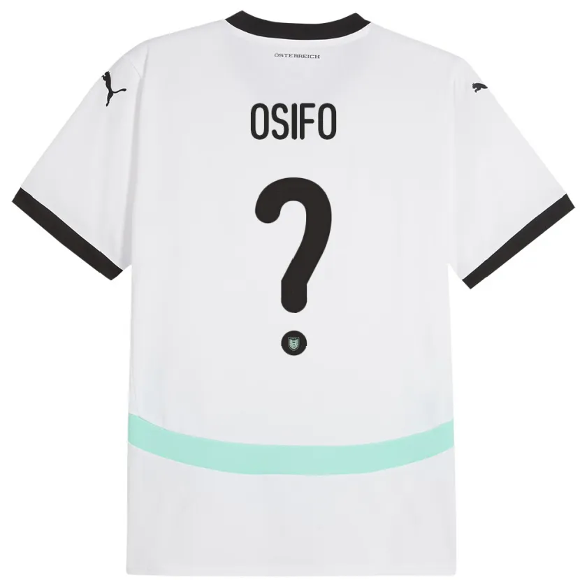 Danxen Niño Camiseta Austria David Osifo #0 Blanco 2ª Equipación 24-26 La Camisa México