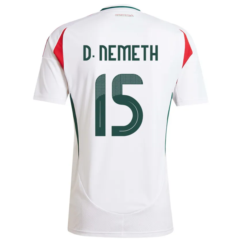Danxen Niño Camiseta Hungría Diana Németh #15 Blanco 2ª Equipación 24-26 La Camisa México