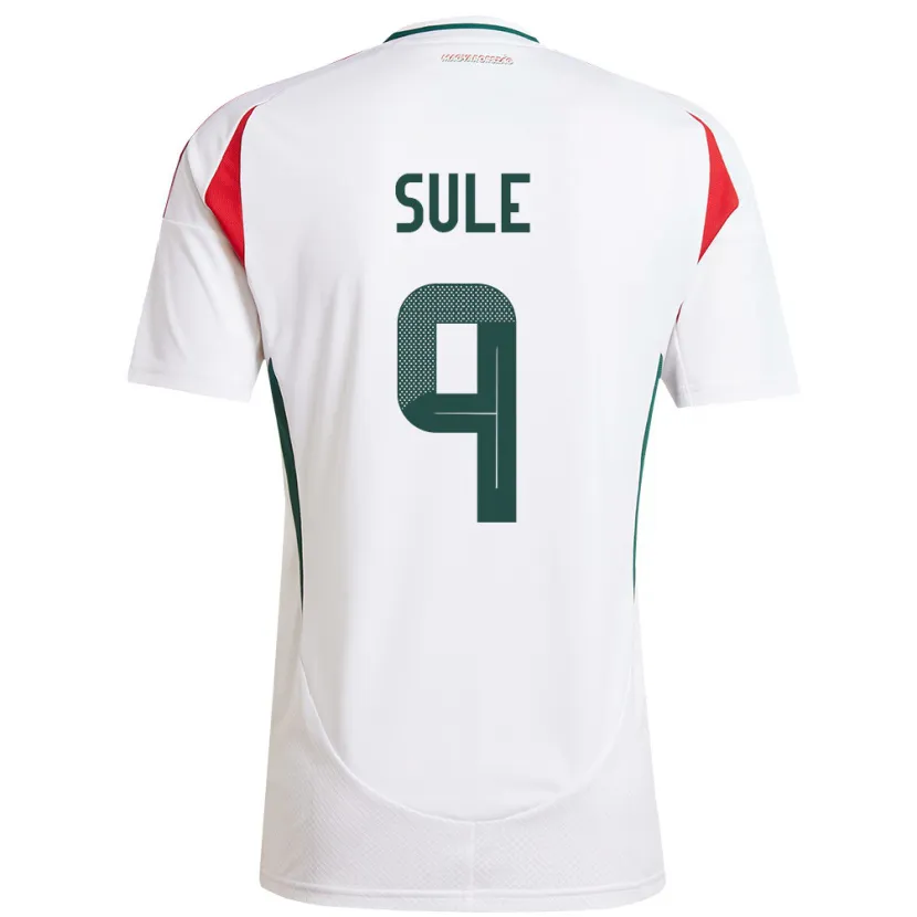 Danxen Niño Camiseta Hungría Dóra Süle #9 Blanco 2ª Equipación 24-26 La Camisa México