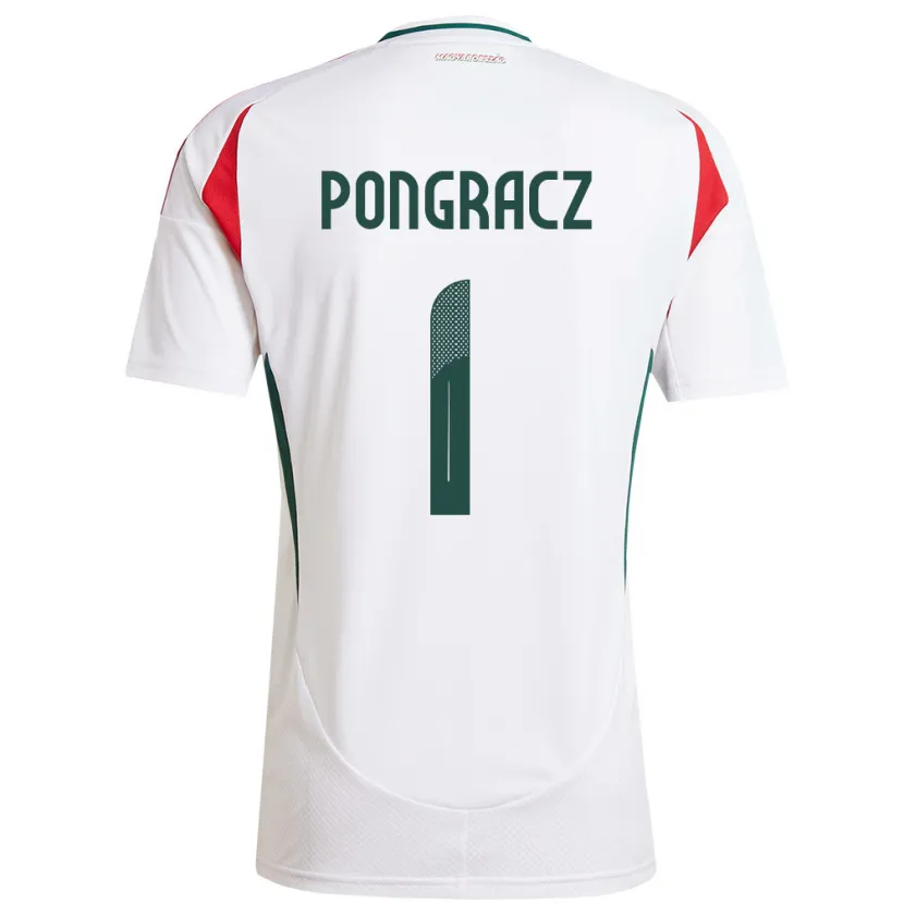 Danxen Niño Camiseta Hungría Agness Pongracz #1 Blanco 2ª Equipación 24-26 La Camisa México