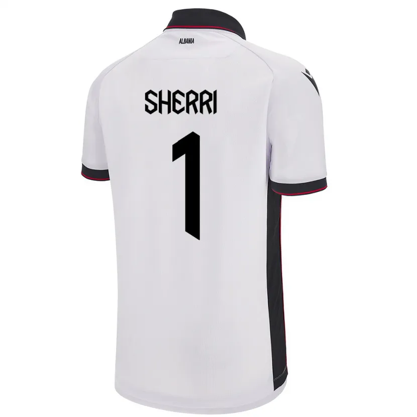 Danxen Niño Camiseta Albania Alen Sherri #1 Blanco 2ª Equipación 24-26 La Camisa México