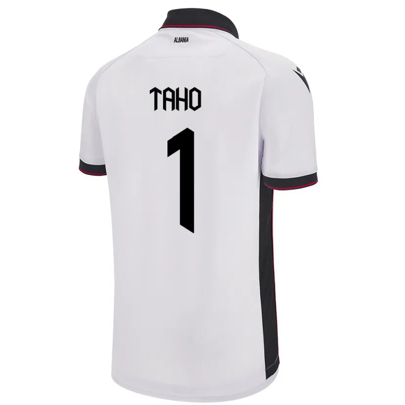 Danxen Niño Camiseta Albania Alain Taho #1 Blanco 2ª Equipación 24-26 La Camisa México