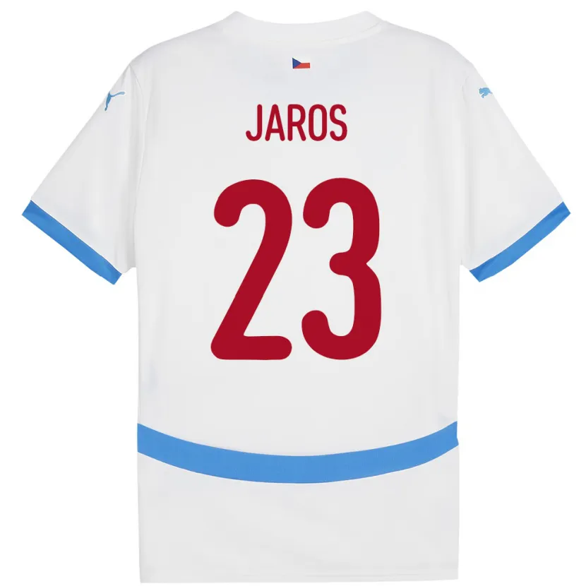 Danxen Niño Camiseta Chequia Vitezslav Jaros #23 Blanco 2ª Equipación 24-26 La Camisa México