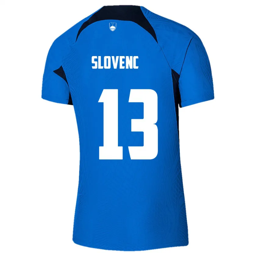 Danxen Niño Camiseta Eslovenia Nejc Slovenc #13 Azul 2ª Equipación 24-26 La Camisa México