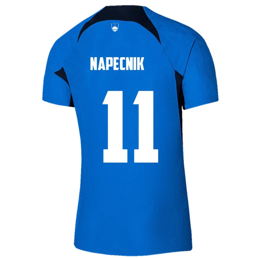 Danxen Niño Camiseta Eslovenia Gal Napecnik #11 Azul 2ª Equipación 24-26 La Camisa México
