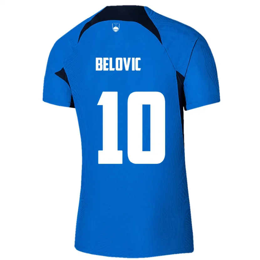 Danxen Niño Camiseta Eslovenia Nik Belovic #10 Azul 2ª Equipación 24-26 La Camisa México