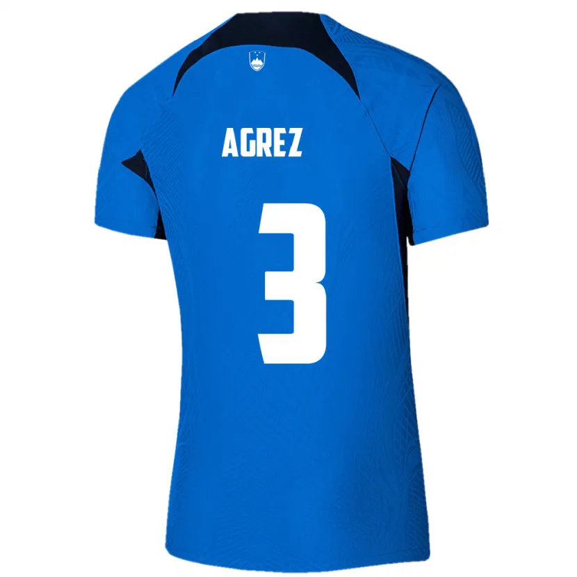Danxen Niño Camiseta Eslovenia Sara Agrež #3 Azul 2ª Equipación 24-26 La Camisa México