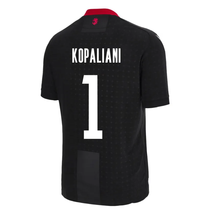 Danxen Niño Camiseta Georgia Soso Kopaliani #1 Negro 2ª Equipación 24-26 La Camisa México