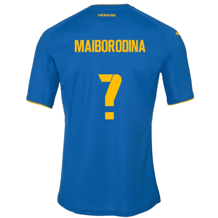 Danxen Niño Camiseta Ucrania Iryna Maiborodina #0 Azul 2ª Equipación 24-26 La Camisa México