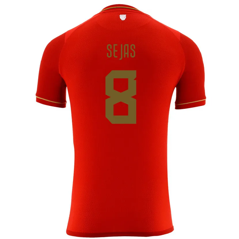 Danxen Niño Camiseta Bolivia Carlos Sejas #8 Rojo 2ª Equipación 24-26 La Camisa México