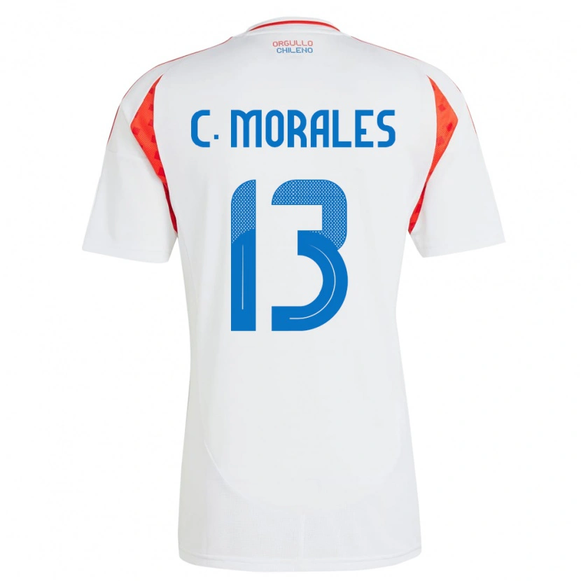 Danxen Niño Camiseta Chile Cristián Morales #13 Blanco 2ª Equipación 24-26 La Camisa México