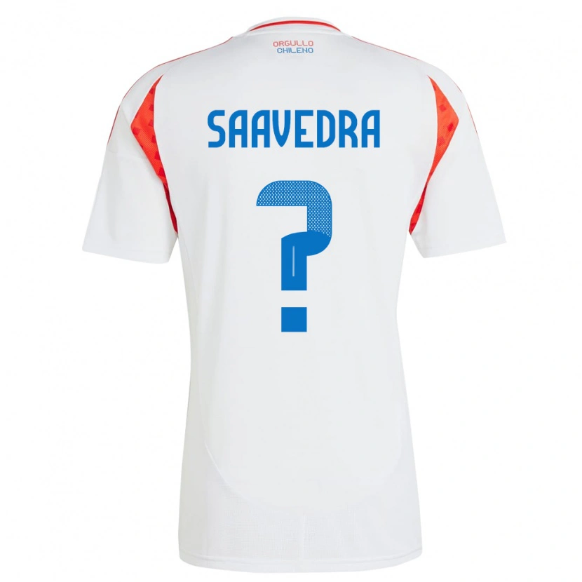 Danxen Niño Camiseta Chile Danilo Saavedra #0 Blanco 2ª Equipación 24-26 La Camisa México