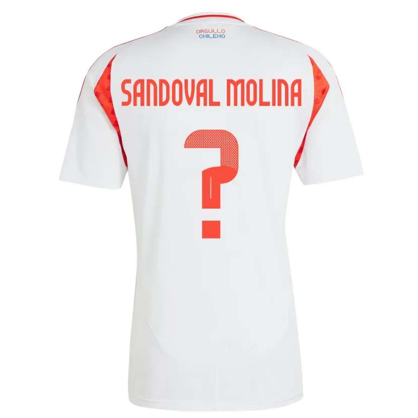 Danxen Niño Camiseta Chile Mario Sandoval Molina #0 Blanco 2ª Equipación 24-26 La Camisa México