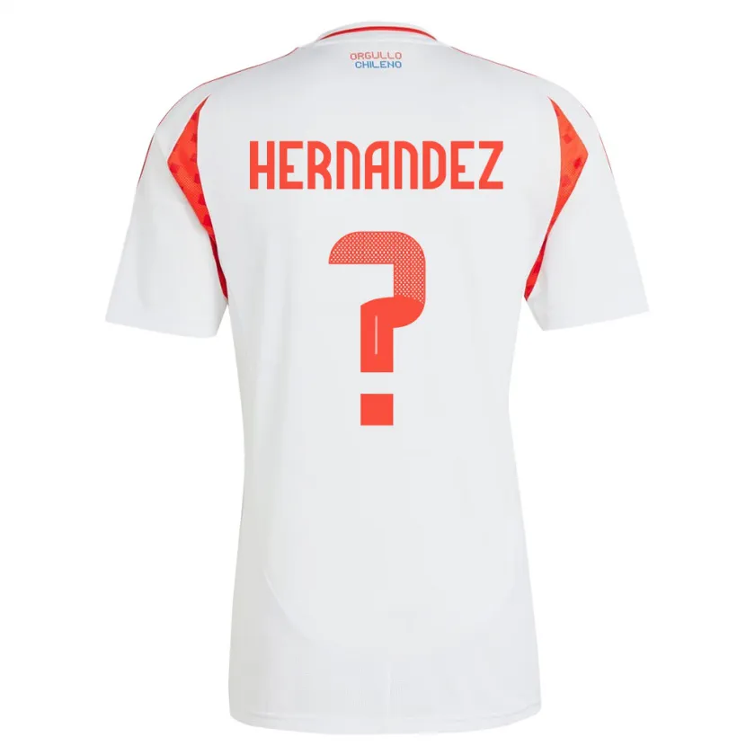 Danxen Niño Camiseta Chile Camilo Hernández #0 Blanco 2ª Equipación 24-26 La Camisa México