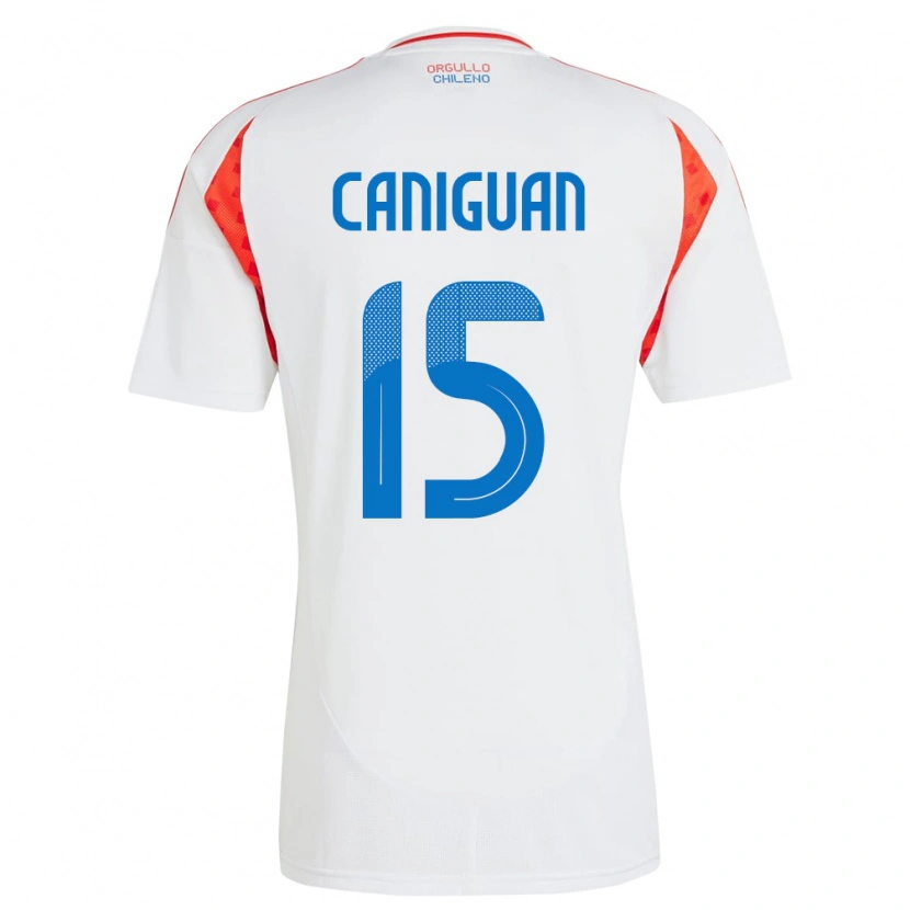 Danxen Niño Camiseta Chile Franchesca Caniguán #15 Blanco 2ª Equipación 24-26 La Camisa México