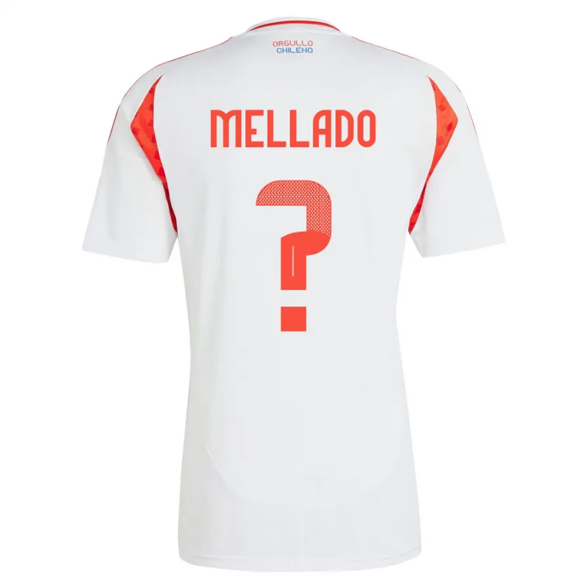 Danxen Niño Camiseta Chile Catalina Mellado #0 Blanco 2ª Equipación 24-26 La Camisa México