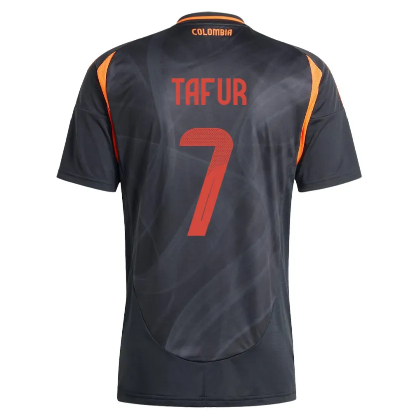Danxen Niño Camiseta Colombia Luis Tafur #7 Negro 2ª Equipación 24-26 La Camisa México