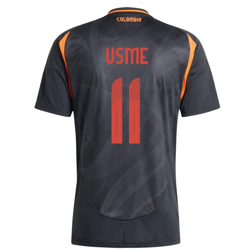 Danxen Niño Camiseta Colombia Catalina Usme #11 Negro 2ª Equipación 24-26 La Camisa México