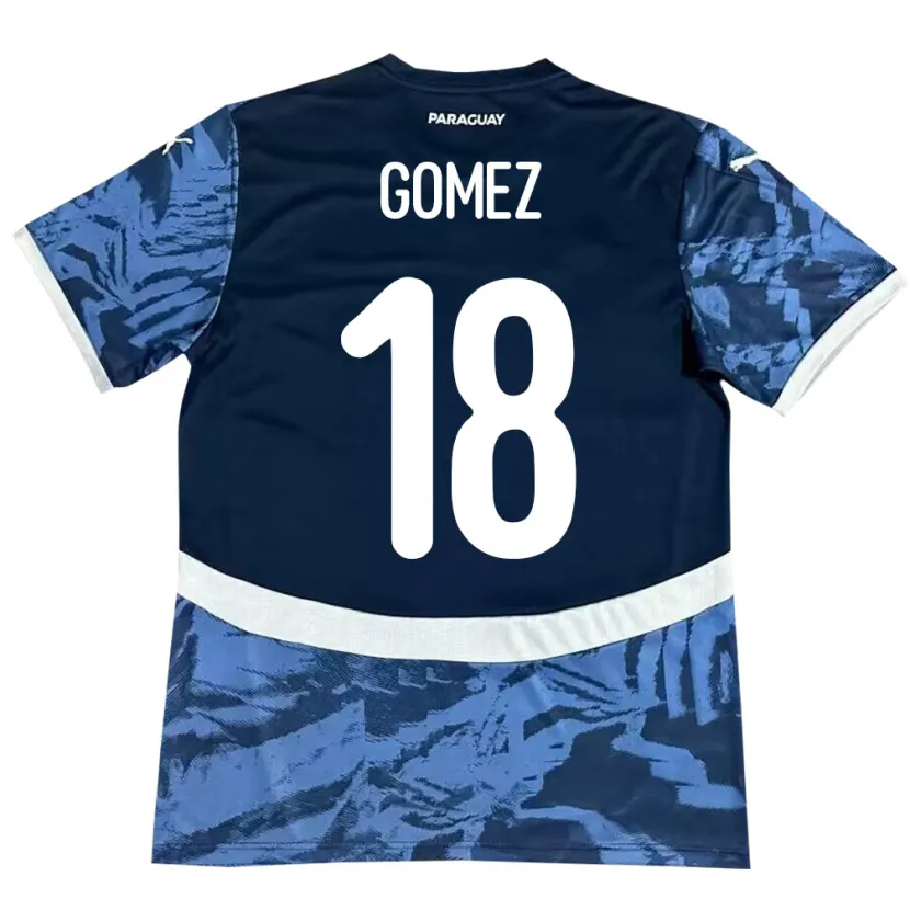 Danxen Niño Camiseta Paraguay Diego Gómez #18 Azul 2ª Equipación 24-26 La Camisa México