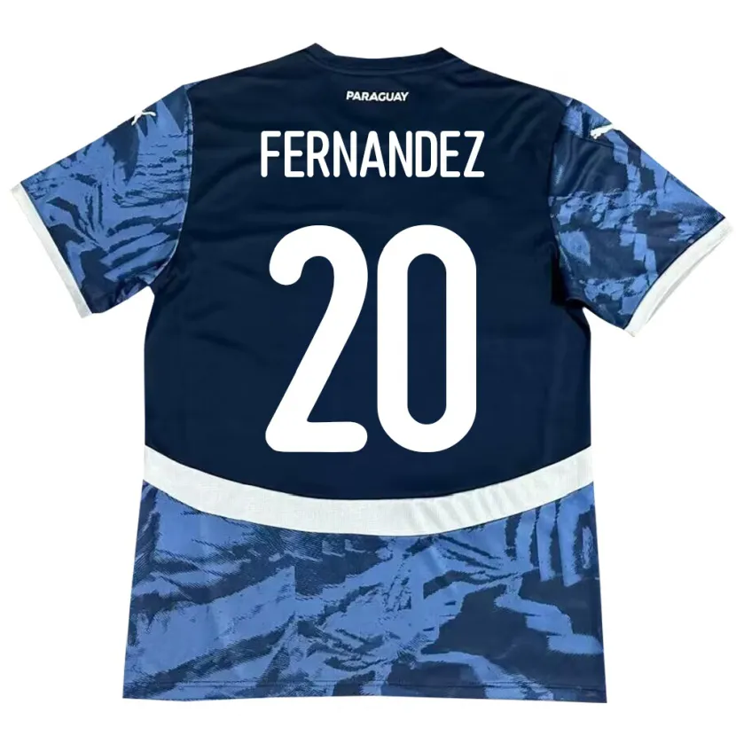 Danxen Niño Camiseta Paraguay Marcelo Fernández #20 Azul 2ª Equipación 24-26 La Camisa México
