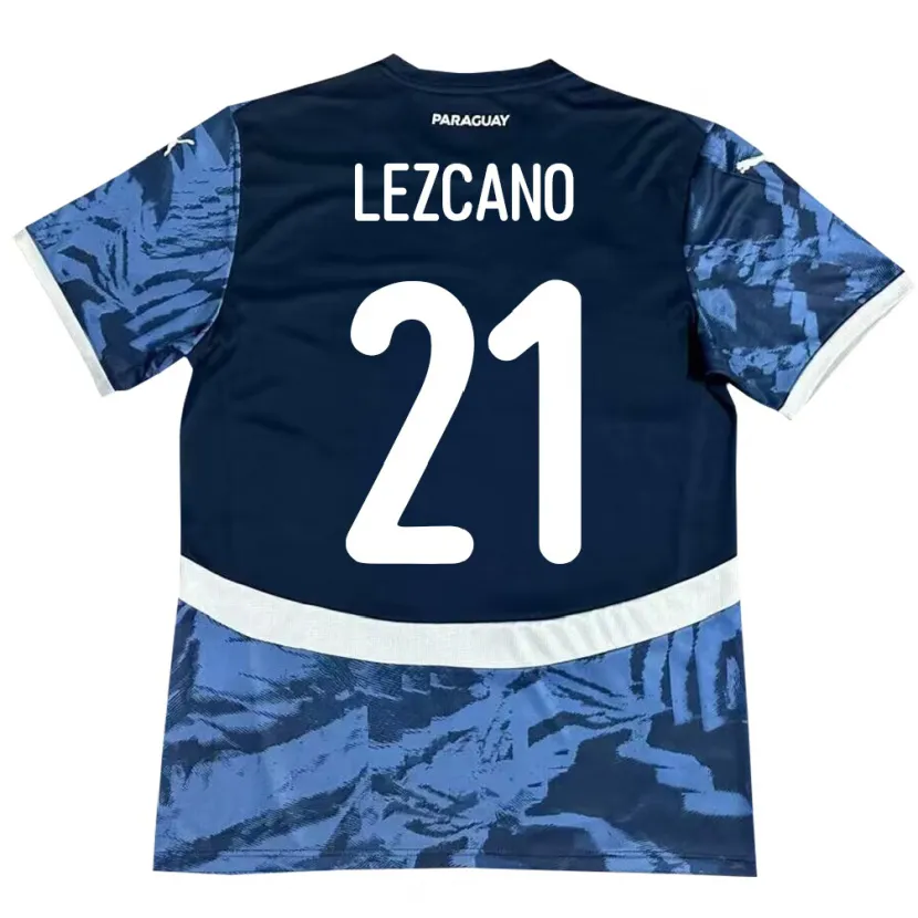Danxen Niño Camiseta Paraguay Rubén Lezcano #21 Azul 2ª Equipación 24-26 La Camisa México
