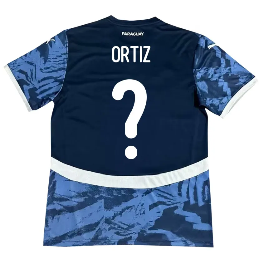 Danxen Niño Camiseta Paraguay Rolando Ortíz #0 Azul 2ª Equipación 24-26 La Camisa México