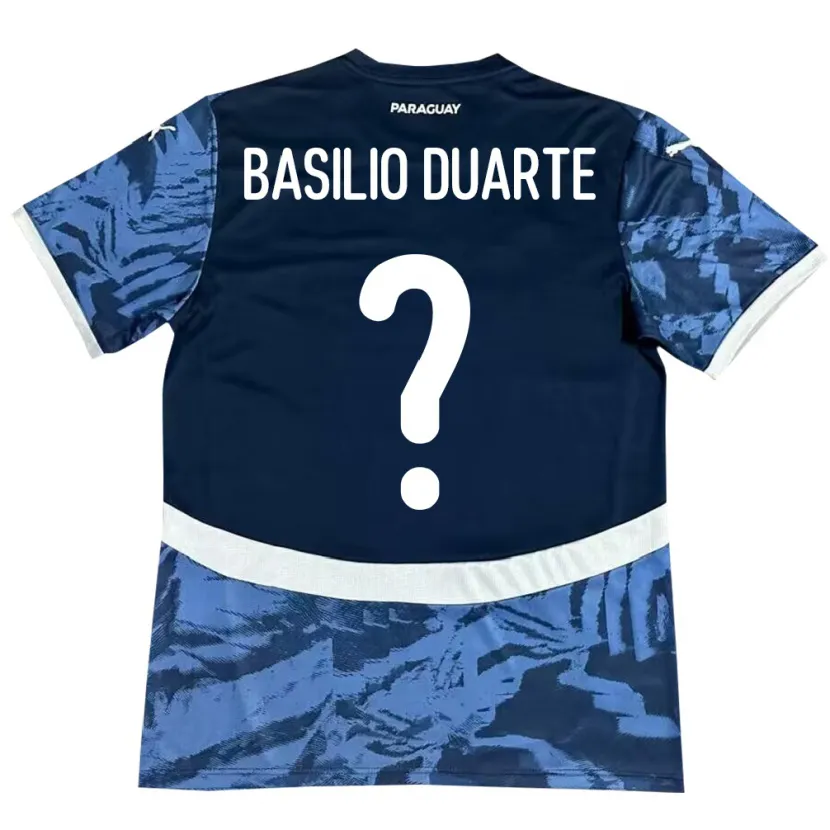 Danxen Niño Camiseta Paraguay Basilio Duarte #0 Azul 2ª Equipación 24-26 La Camisa México