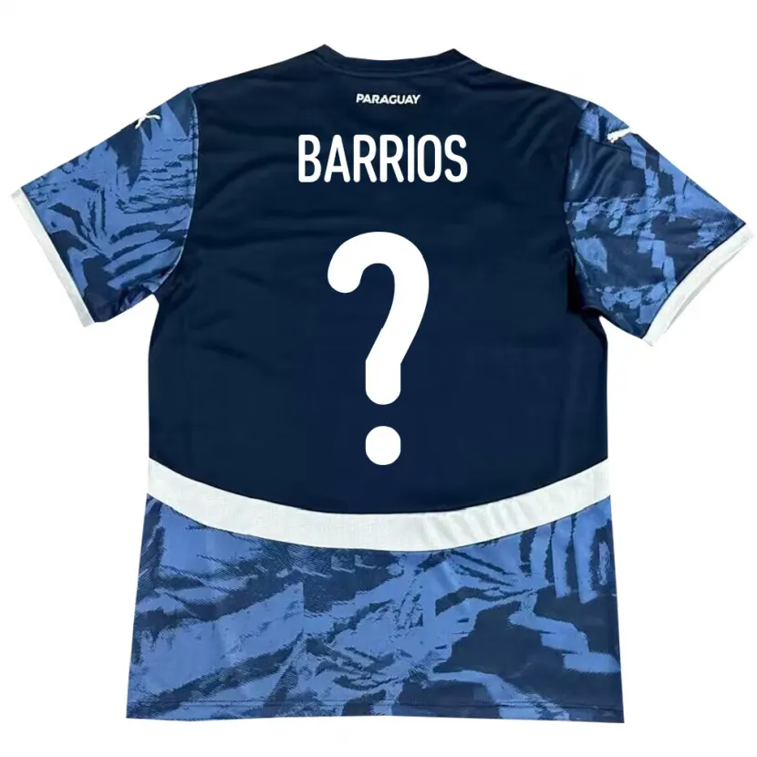 Danxen Niño Camiseta Paraguay Fabio Barrios #0 Azul 2ª Equipación 24-26 La Camisa México