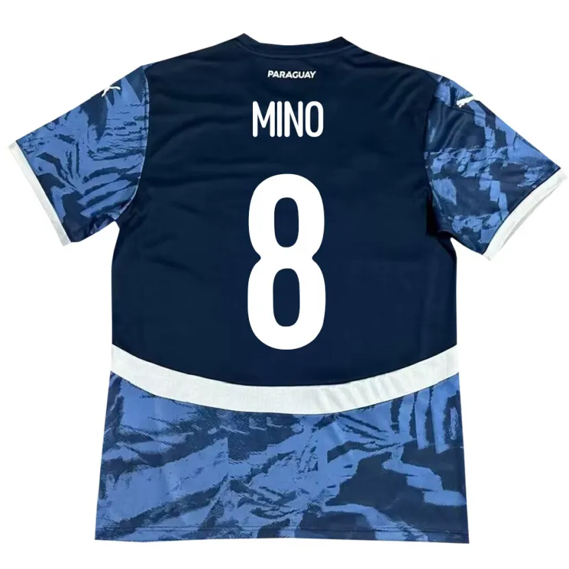 Danxen Niño Camiseta Paraguay Rosa Miño #8 Azul 2ª Equipación 24-26 La Camisa México