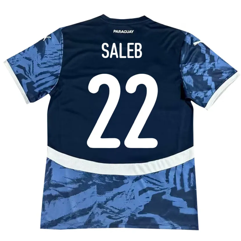 Danxen Niño Camiseta Paraguay Gloria Saleb #22 Azul 2ª Equipación 24-26 La Camisa México