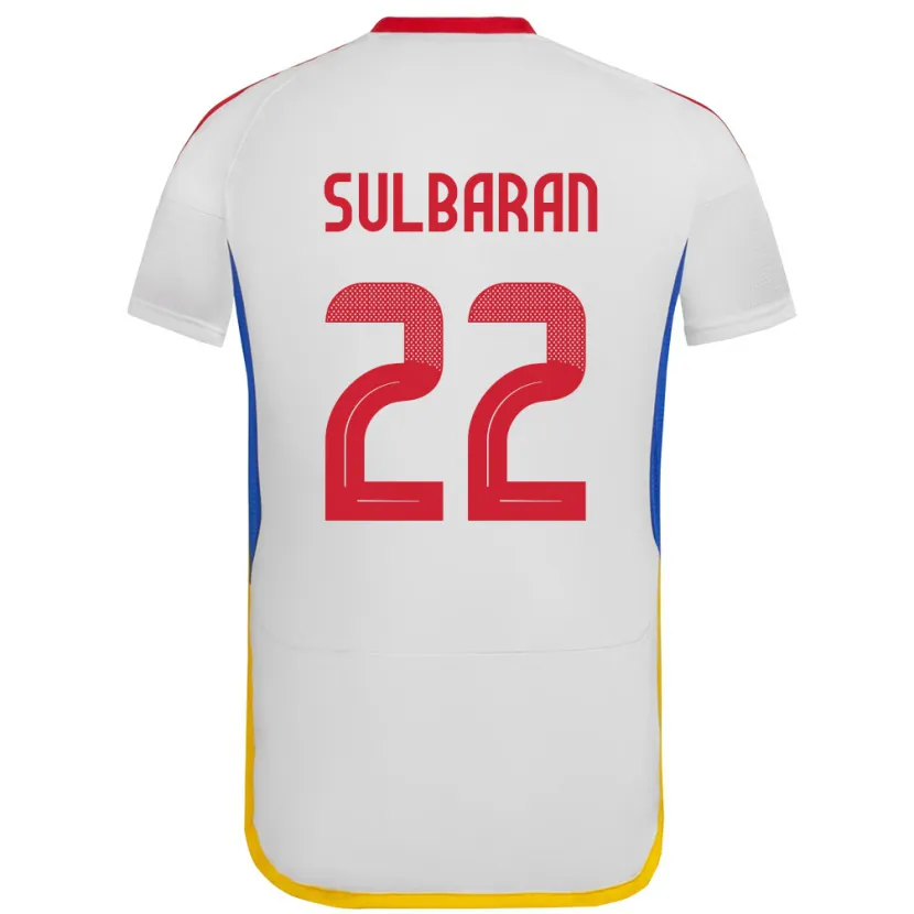 Danxen Niño Camiseta Venezuela Manuel Sulbarán #22 Blanco 2ª Equipación 24-26 La Camisa México