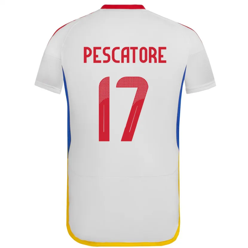 Danxen Niño Camiseta Venezuela Camila Pescatore #17 Blanco 2ª Equipación 24-26 La Camisa México