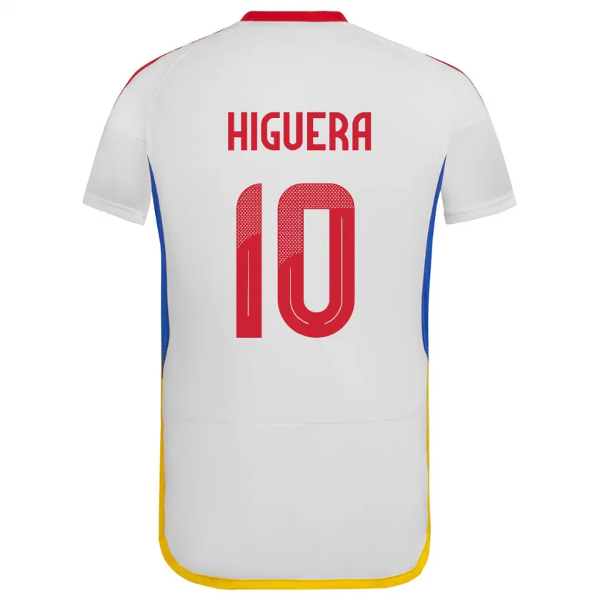 Danxen Niño Camiseta Venezuela Enyerliannys Higuera #10 Blanco 2ª Equipación 24-26 La Camisa México