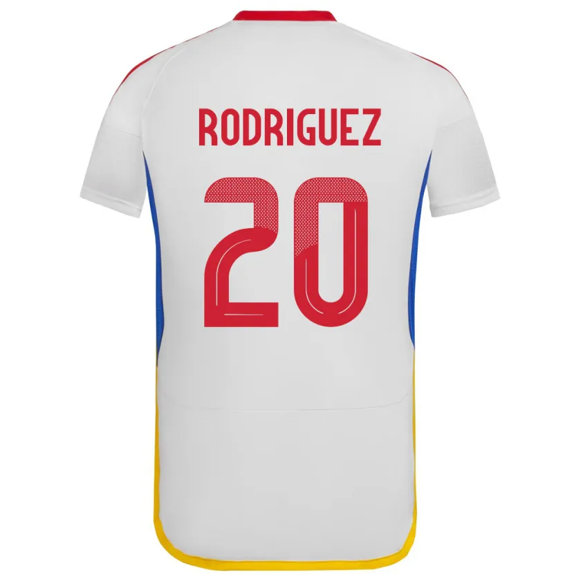 Danxen Niño Camiseta Venezuela Dayana Rodríguez #20 Blanco 2ª Equipación 24-26 La Camisa México