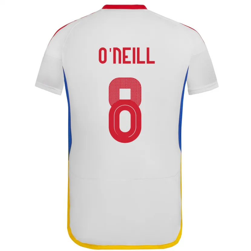 Danxen Niño Camiseta Venezuela Sonia O'neill #8 Blanco 2ª Equipación 24-26 La Camisa México