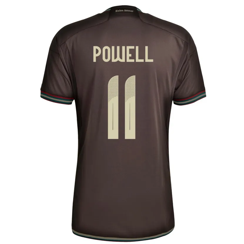 Danxen Niño Camiseta Jamaica Destiny Powell #11 Marrón Noche 2ª Equipación 24-26 La Camisa México