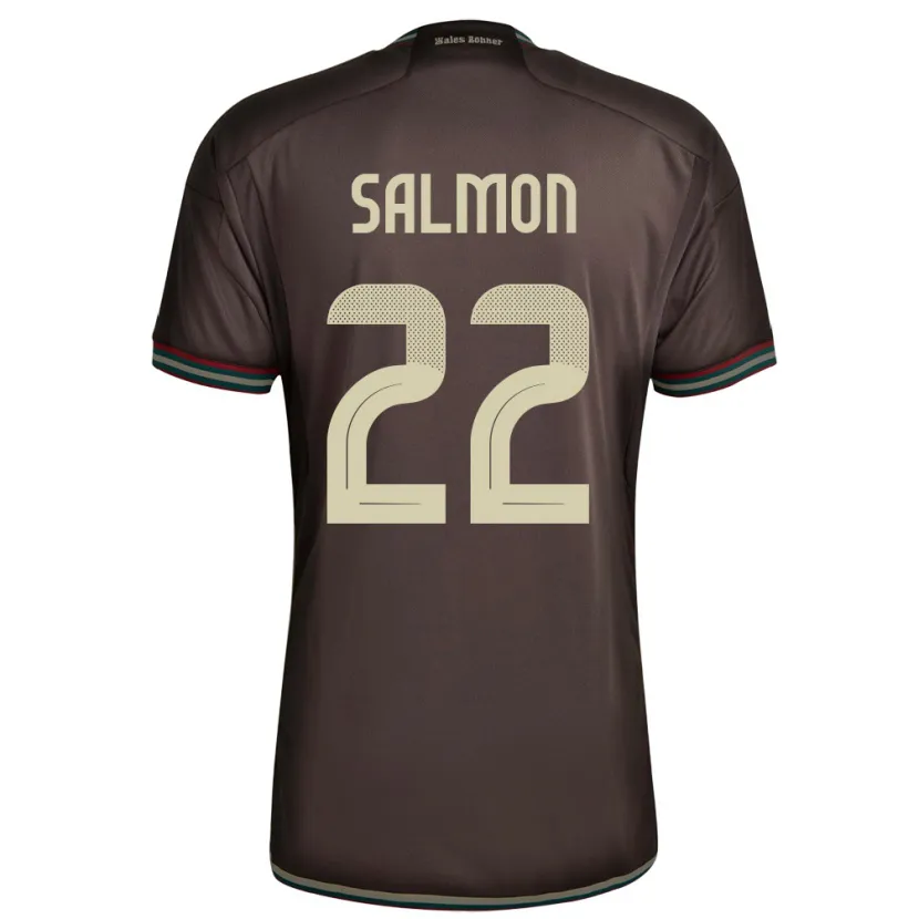 Danxen Niño Camiseta Jamaica Christina Salmon #22 Marrón Noche 2ª Equipación 24-26 La Camisa México
