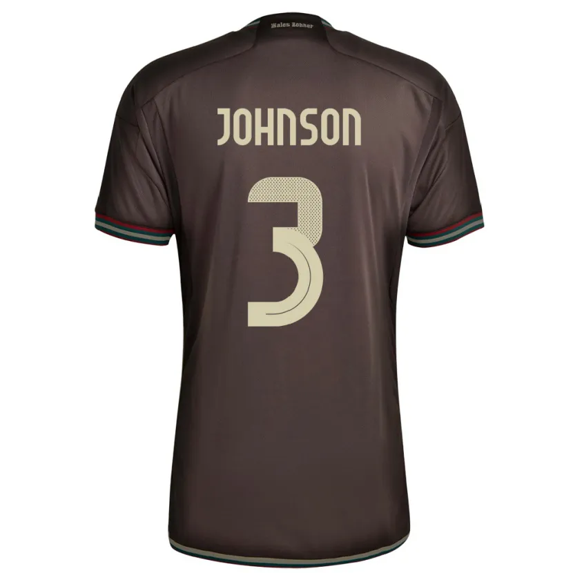 Danxen Niño Camiseta Jamaica Melissa Johnson #3 Marrón Noche 2ª Equipación 24-26 La Camisa México