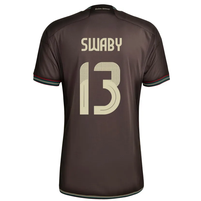 Danxen Niño Camiseta Jamaica Allyson Swaby #13 Marrón Noche 2ª Equipación 24-26 La Camisa México