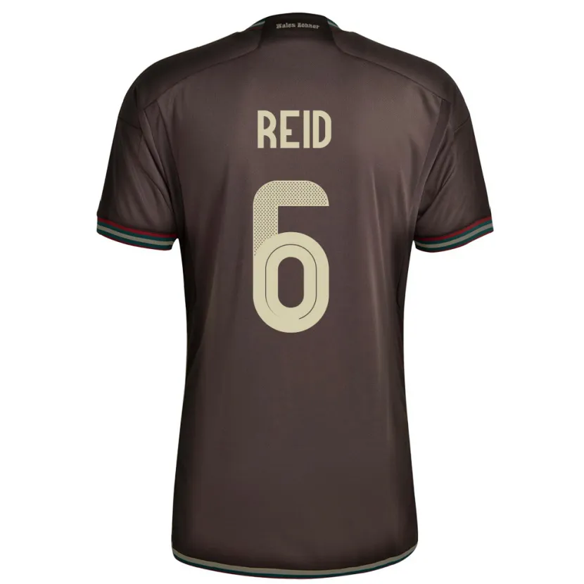 Danxen Niño Camiseta Jamaica Lauren Reid #6 Marrón Noche 2ª Equipación 24-26 La Camisa México