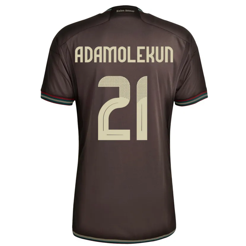 Danxen Niño Camiseta Jamaica Olufolasade Adamolekun #21 Marrón Noche 2ª Equipación 24-26 La Camisa México